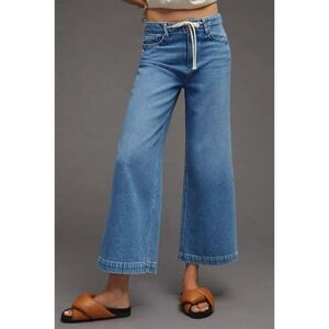 PAIGE Zoey Waist Tie Ankle Wide Leg Jeans